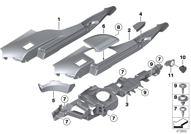 Trim panel capping luggage comp.