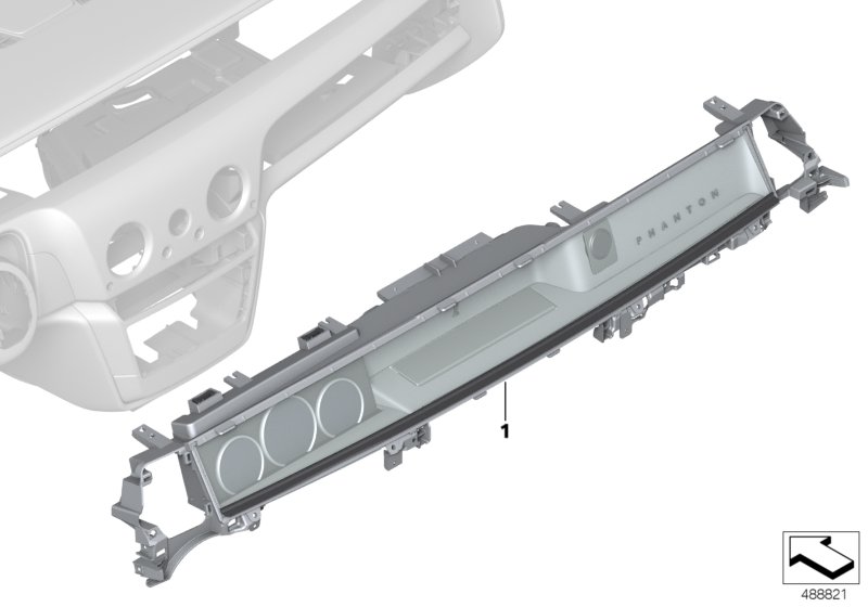 Instrument panel glass case