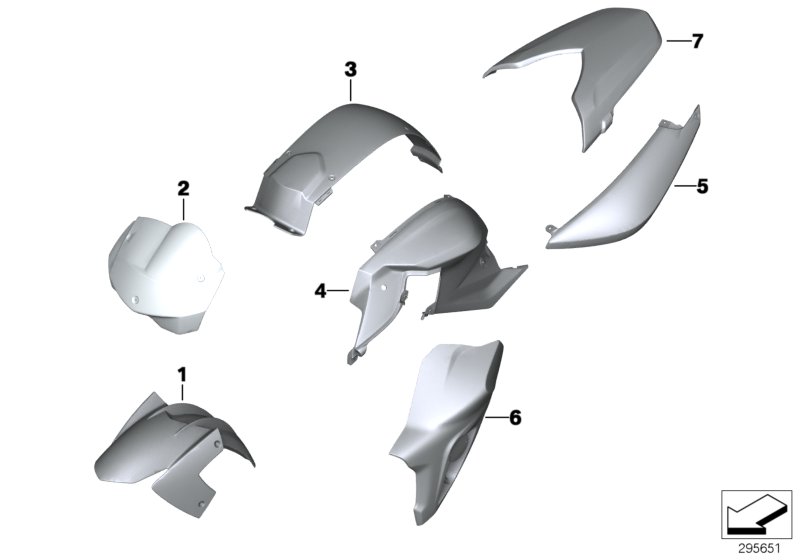 Paint parts YNC5 lightwhite/black storm