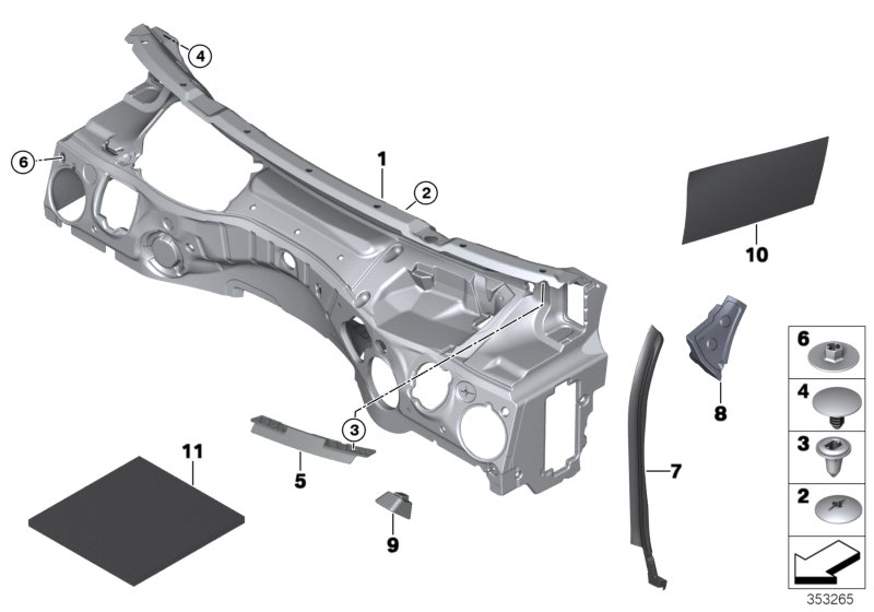 Sound insulating front