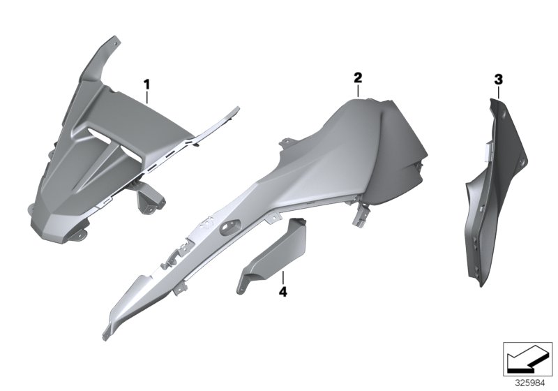 Painted parts U751 alpin-weiss 3
