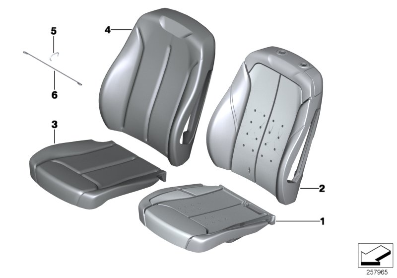 Seat, front, cushion, & cover,basic seat