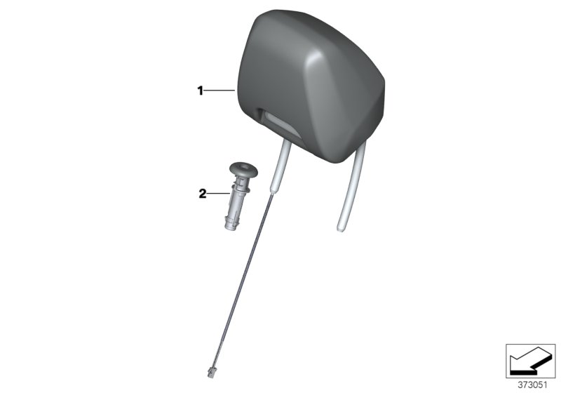 Seat, front, head restraint, sports seat