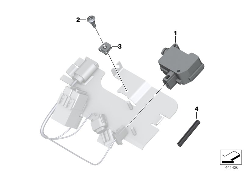 Seat bench lock, authority veh., electr.