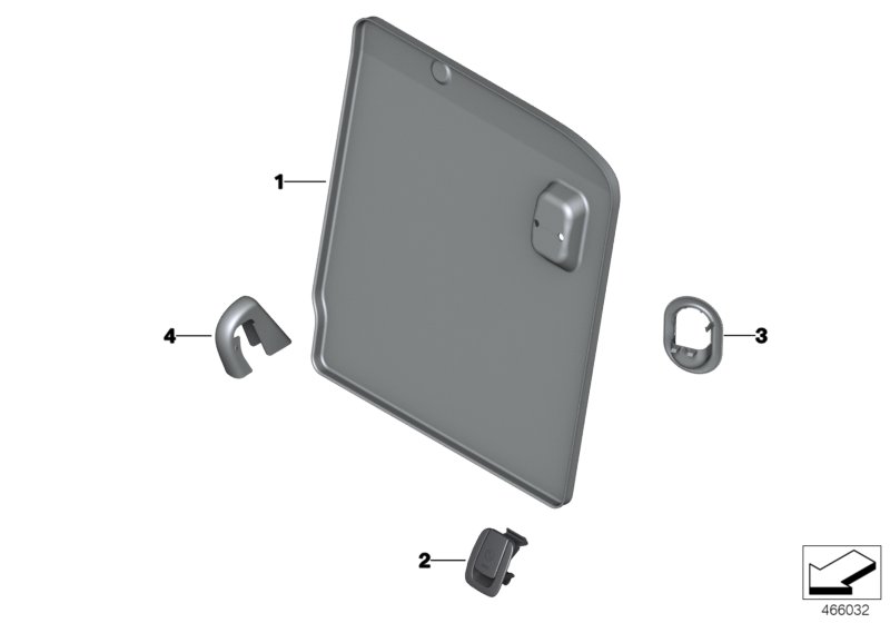 Seat, rear, seat trims