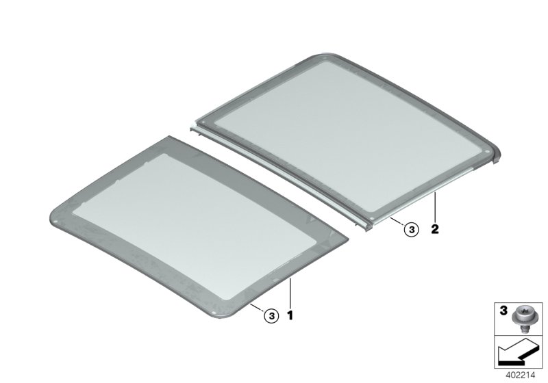 Panorama roof,glass slide/tilt sunr pan