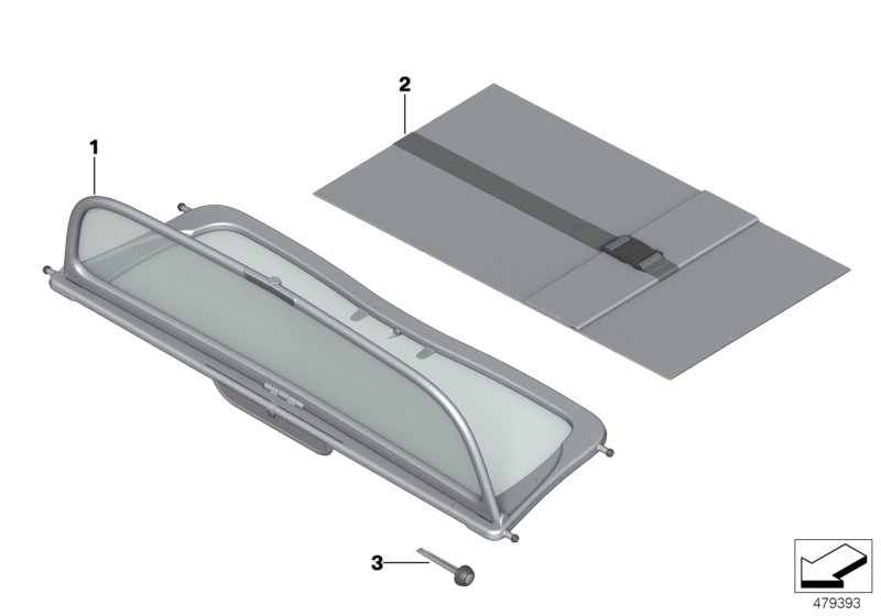 Convertible top wind deflector
