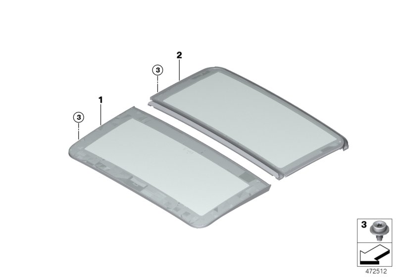 Panorama roof,glass slide/tilt sunr pan