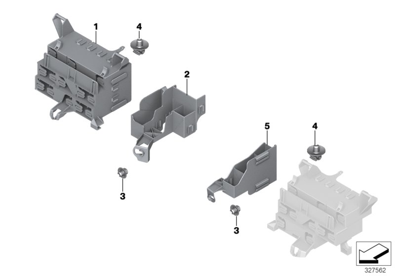 Bracket f body control units and modules