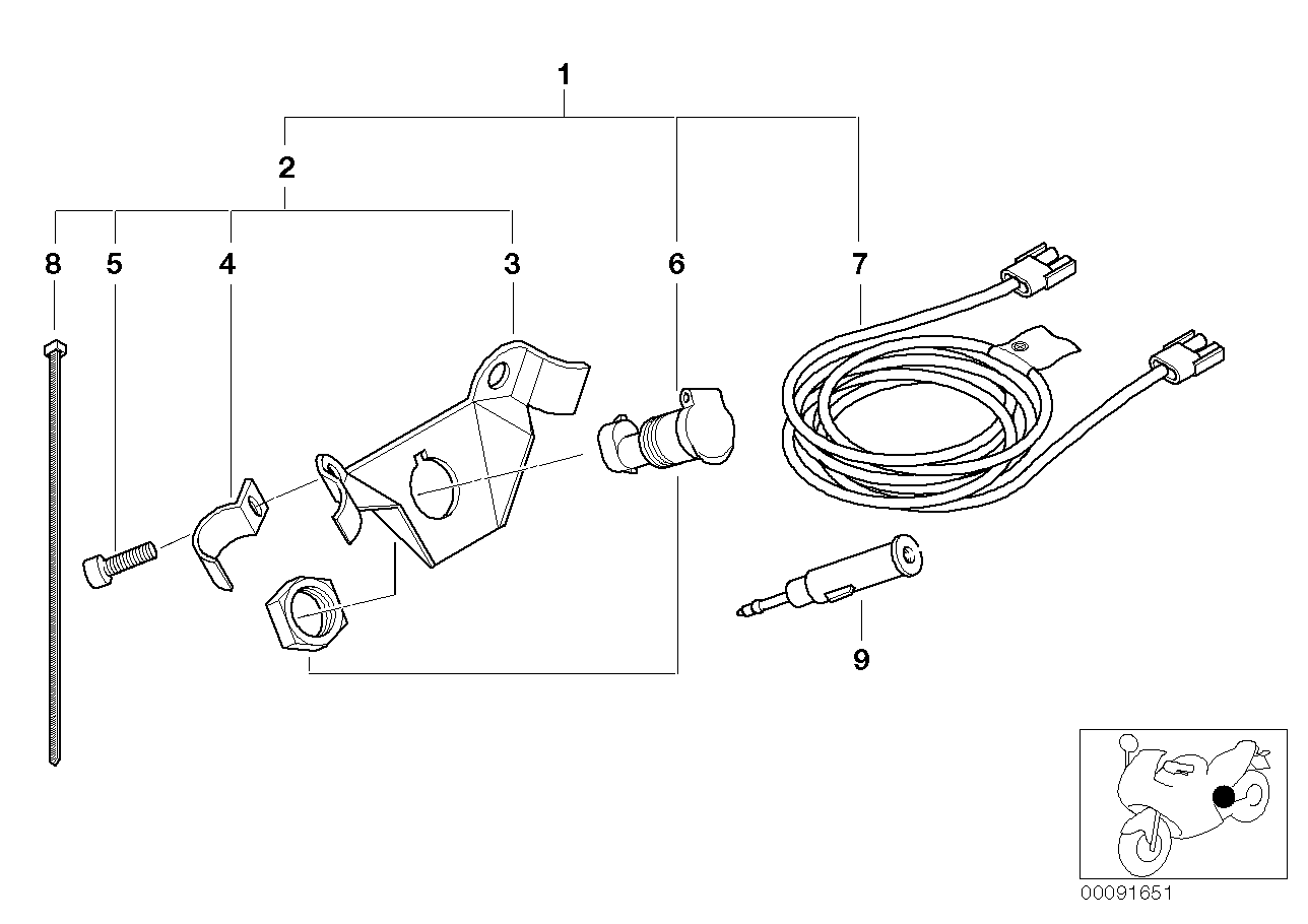 Retrofit kit, socket