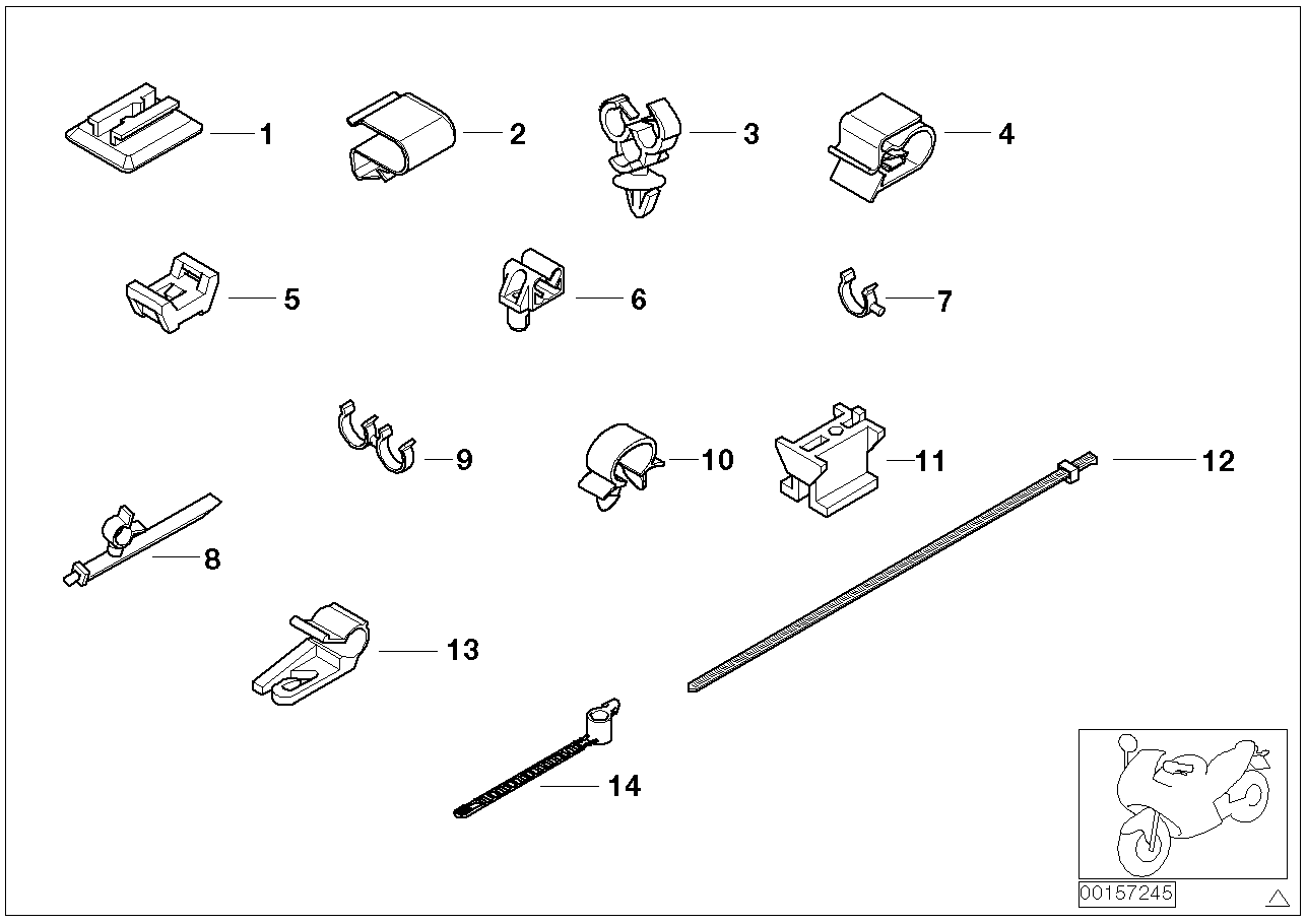 Various cable holders