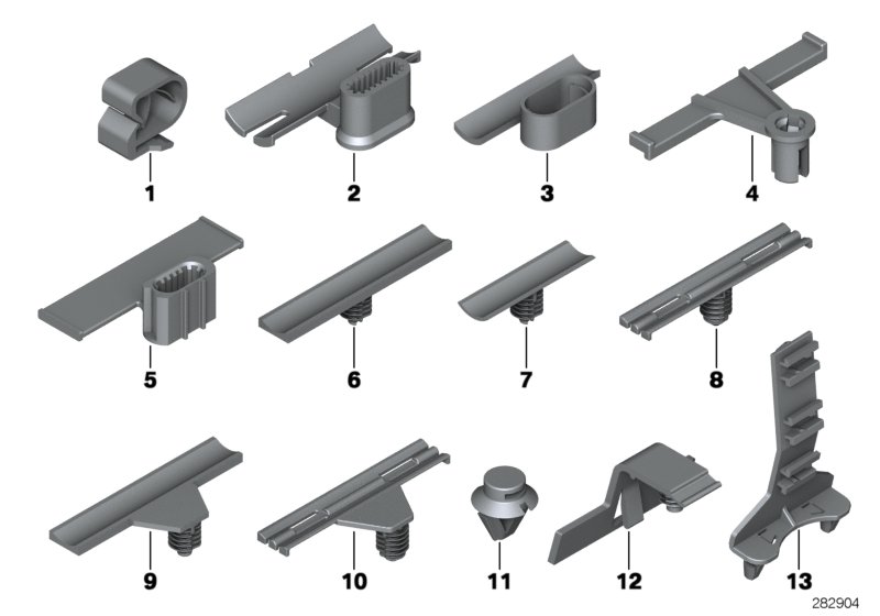 Various cable holders