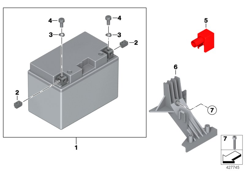Battery, maintenance-free