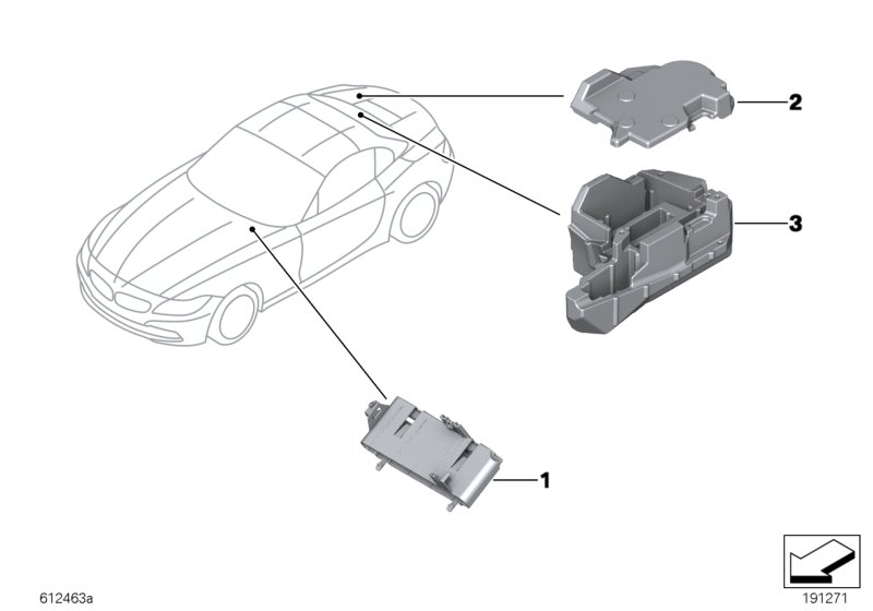 Bracket f body control units and modules