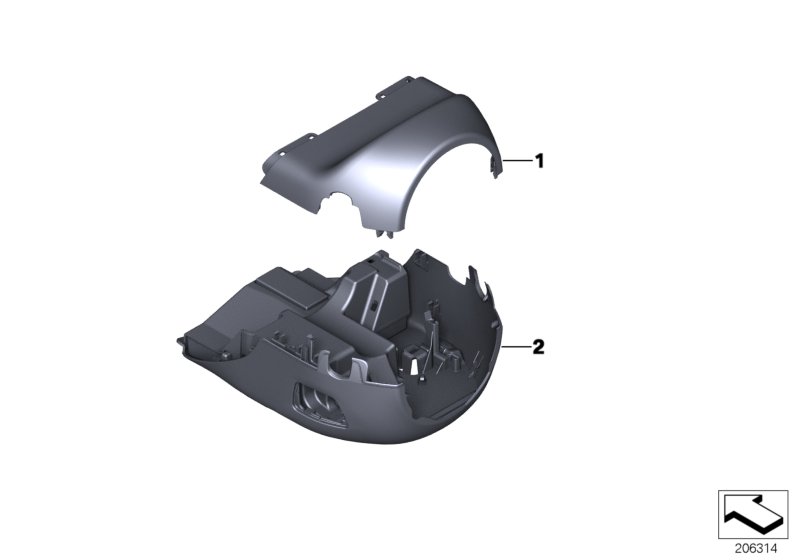 Steering column trim