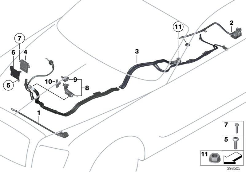 Battery cable/earth cable