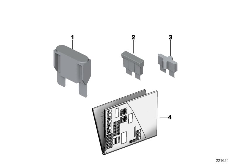 Single components for fuse housing