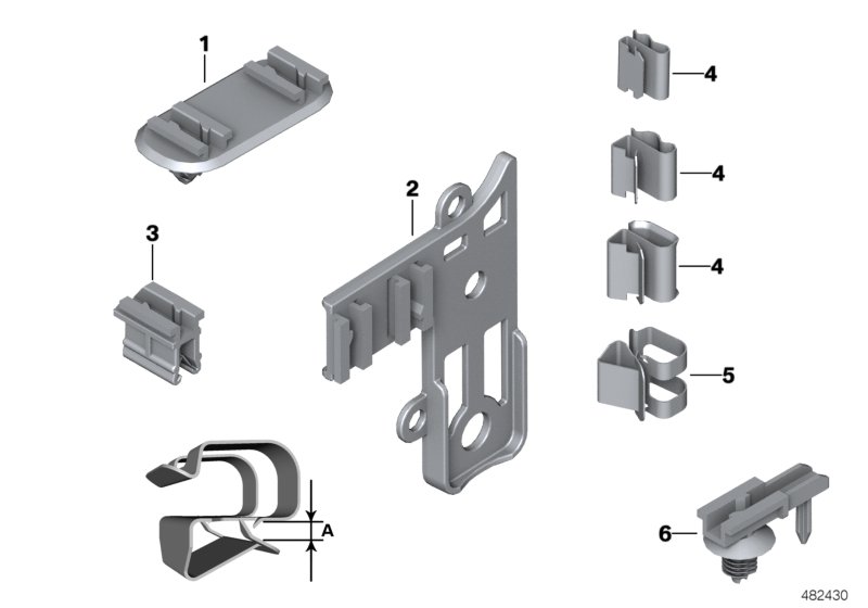 Various cable holders
