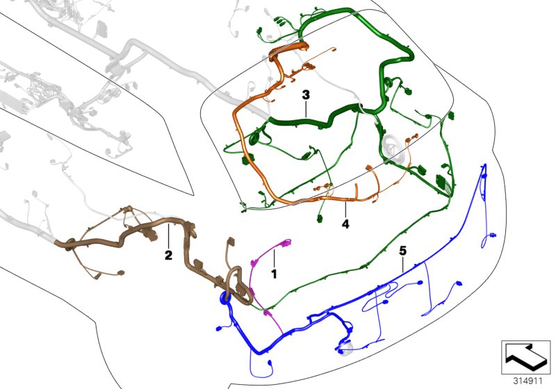 Repair cable main cable harness