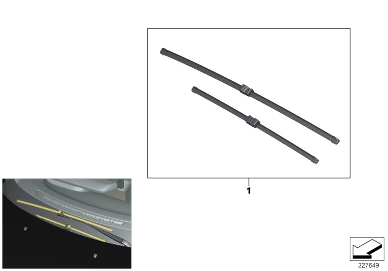 Set, wiper blades