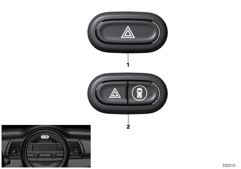 Switch, hazard warning/assist syst.