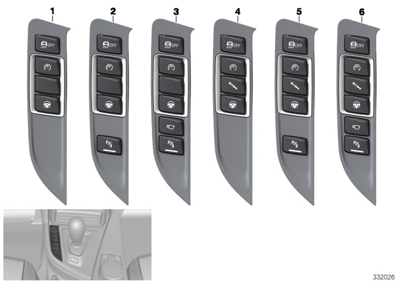 Operating unit, centre console