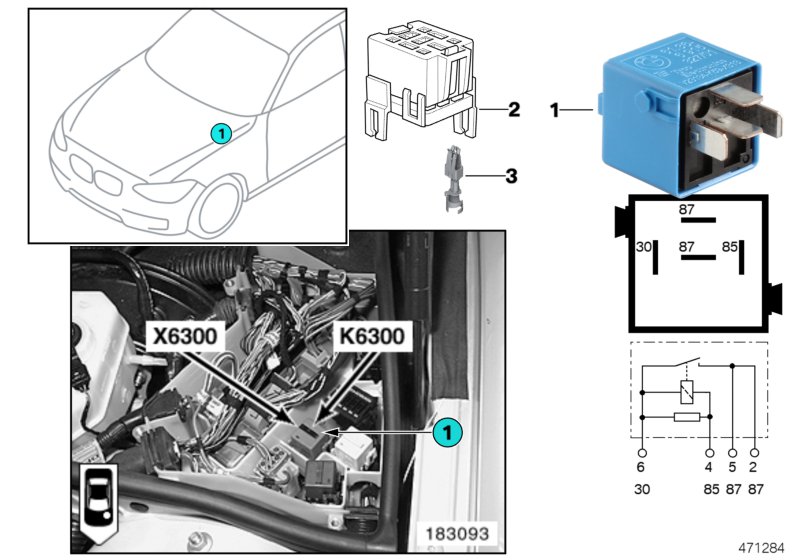 Relay DME-ME9 K6300
