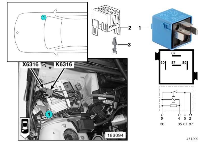 Relay, variable valve timing K6316