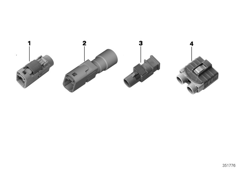 Plug housing, aerial lead FAKRA