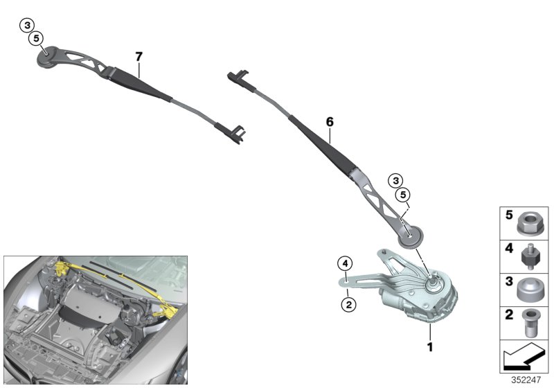 Single wiper parts