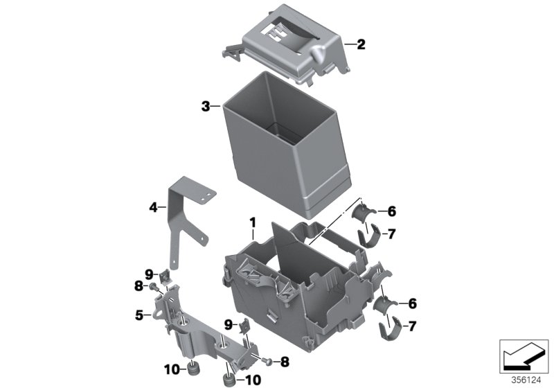 Battery carrier/heat insulation