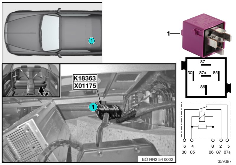 Relay, soft top 1 K18363