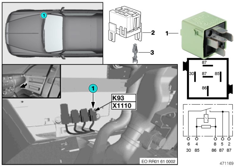 Relay, Electronic Damper Control K93