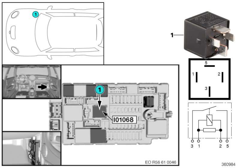 Relay, terminal 30G I01068