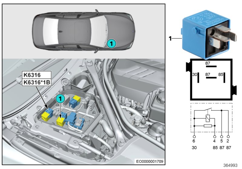 Relay, variable valve timing K6316