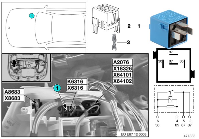 Relay, variable valve timing K6316