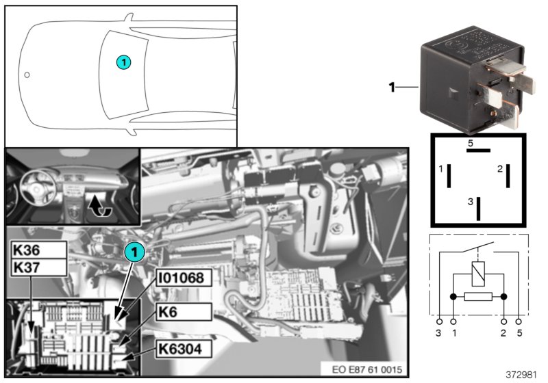Relay, terminal 30G I01068
