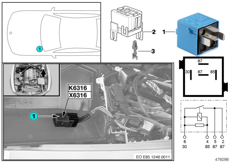 Relay, variable valve timing K6316