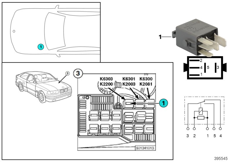 Relay, alternator switch-off K2200