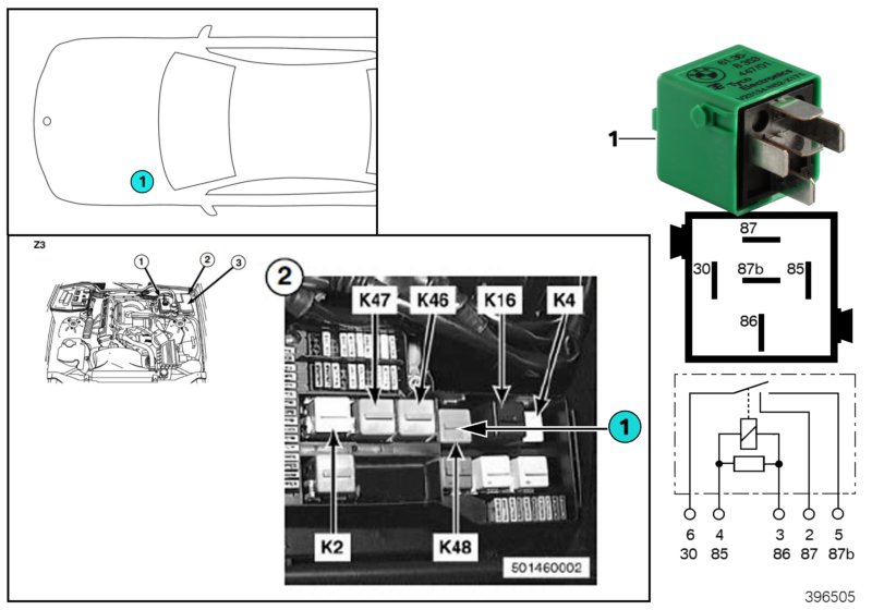 Relay, driving lights K48