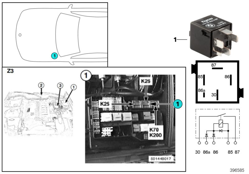 Relay, daytime driving lights K26