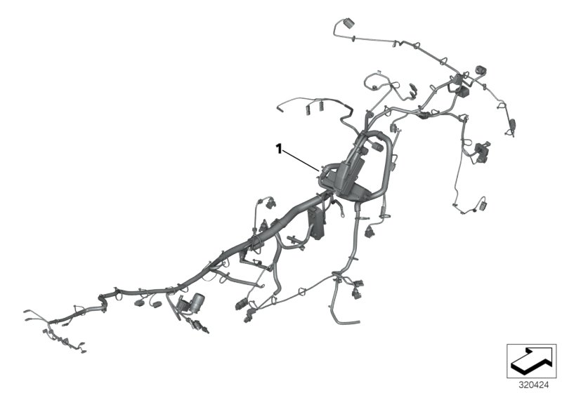 Main wiring harness, special vehicle