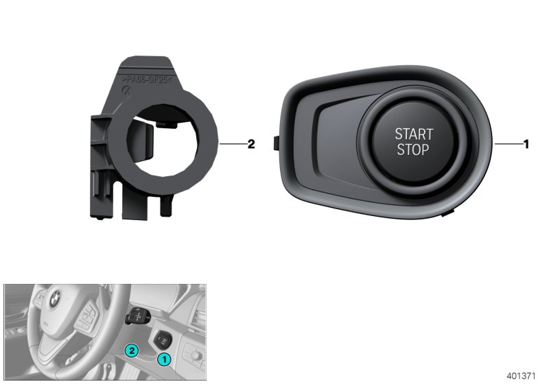 Switch, Start/Stop, and emerg.start coil