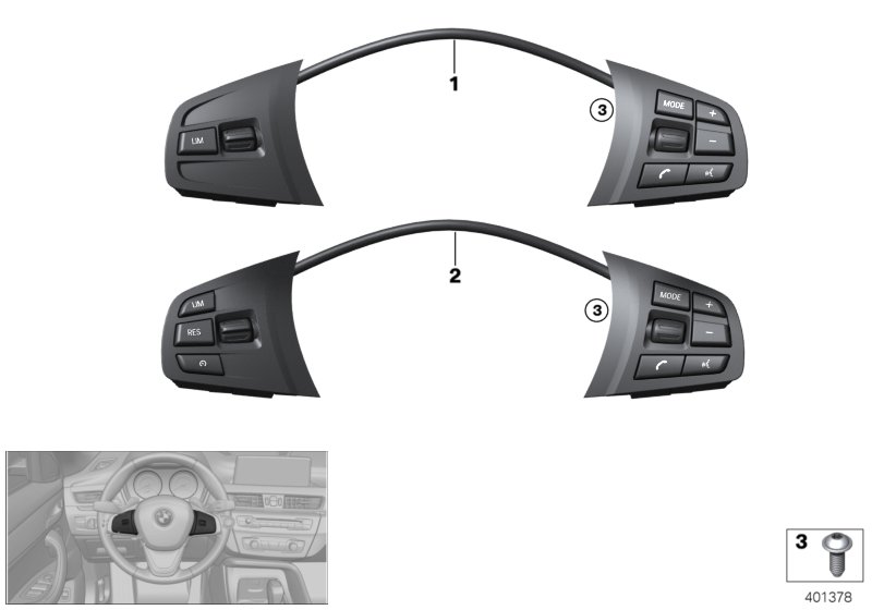 Steering wheel switch multifunction