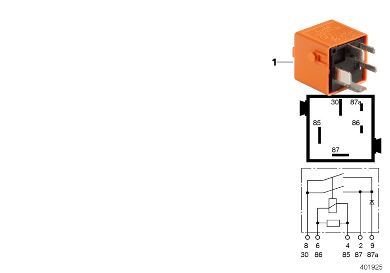 Relay w/dbl. make function,pastellorange