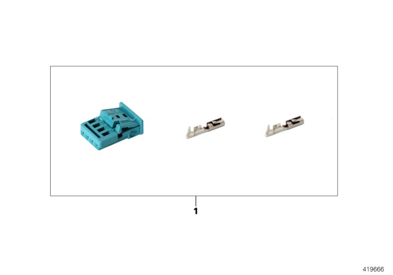 Repair kit, socket housing, 4-pin