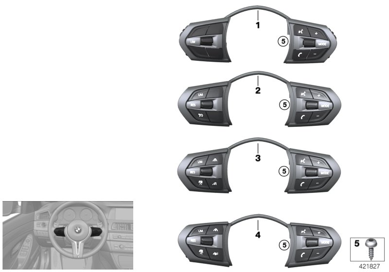 Switch,strng.wheel,multifunct. M-Sport