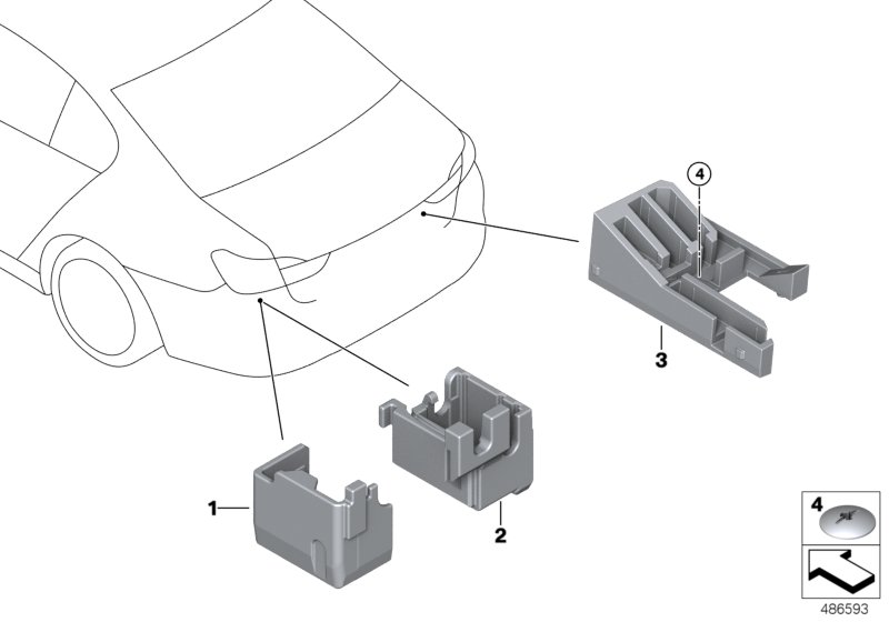 Device holder, luggage compartment