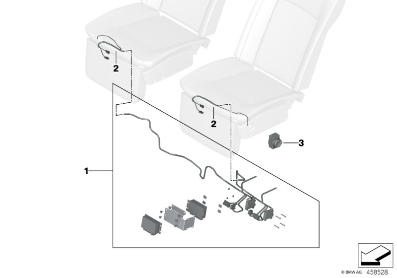 Additional wiring harness and switches