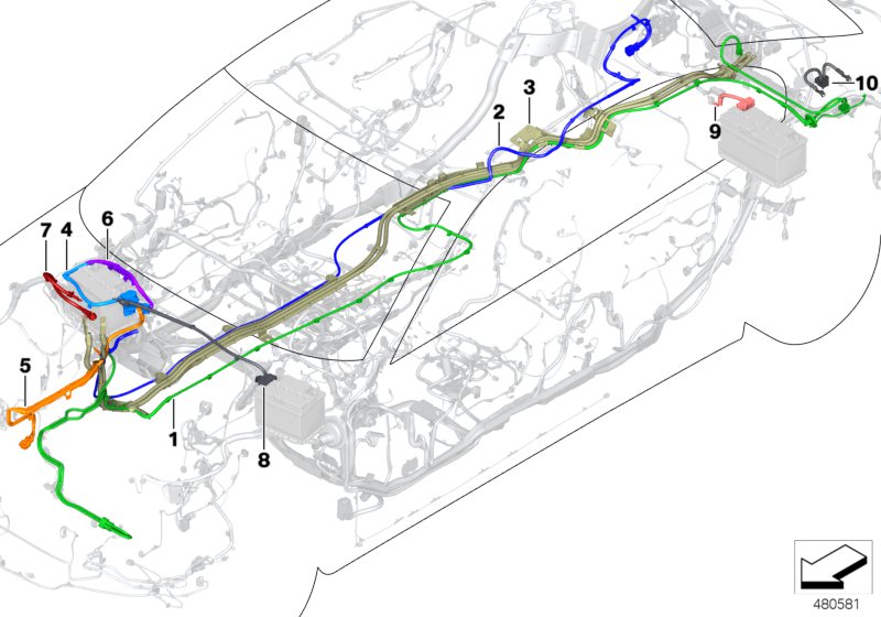 Battery cable/earth cable